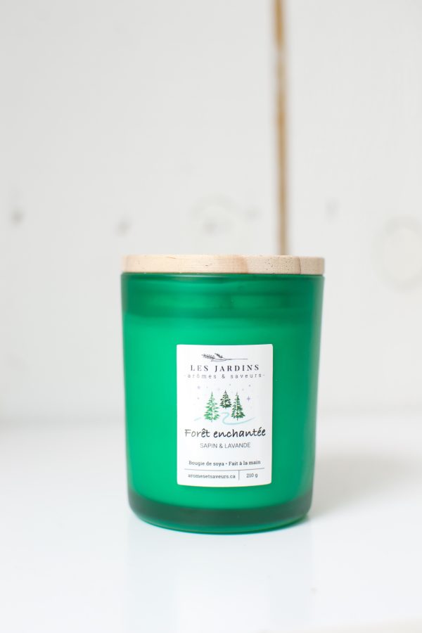 Bougie de Soya Forêt Enchantée Sapin Baumier et Lavande