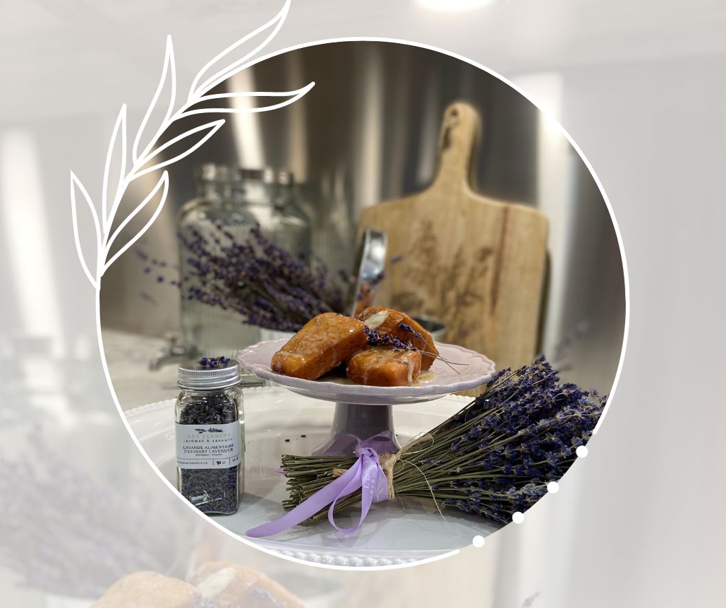 Vanilla-lavender stuffed vegan donuts - Les Jardins de Lavande Arômes et Saveurs